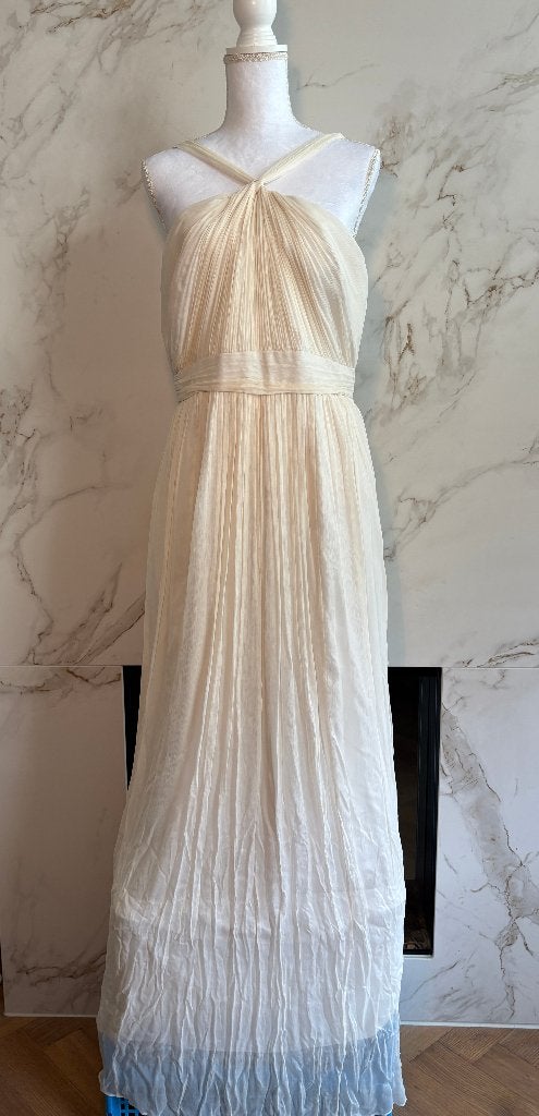 "Sinclair gown" van J.Crew Collection in ivoor/crème., Trouwjurk, Nieuw, Ophalen of Verzenden, Wit