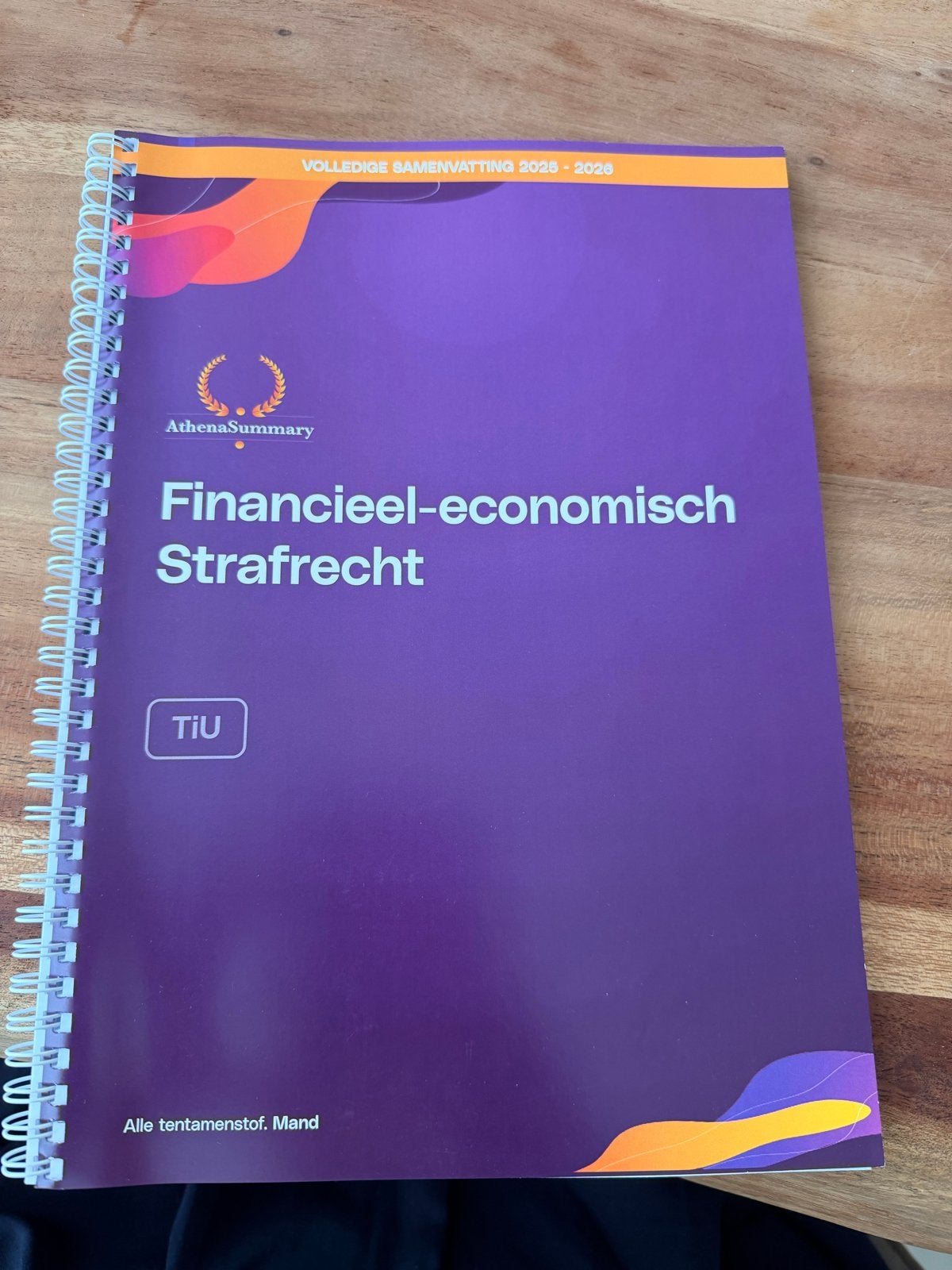 Financieel-economisch Strafrecht Athena samenvatting 2025-26, Boeken, Ophalen of Verzenden, Gamma, Gelezen, WO