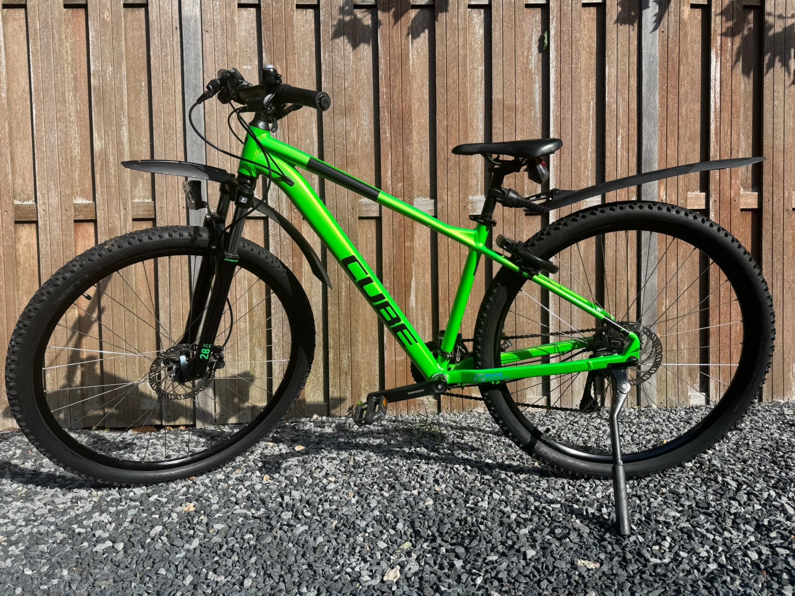Groene cube mountainbike, Fietsen en Brommers, Minder dan 45 cm, Ophalen, Zo goed als nieuw, Overige merken