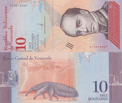 VENEZUELA 2018.01 10 bolivares soberano #103 UNC, Verzenden, Zuid-Amerika, Los biljet