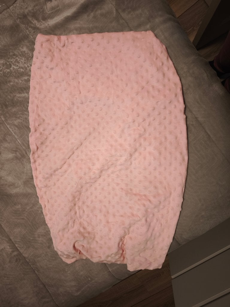 Aankleedkussenhoezen roze en beige (2 stuks), Overige merken, Aankleedkussen, Nieuw, Ophalen of Verzenden