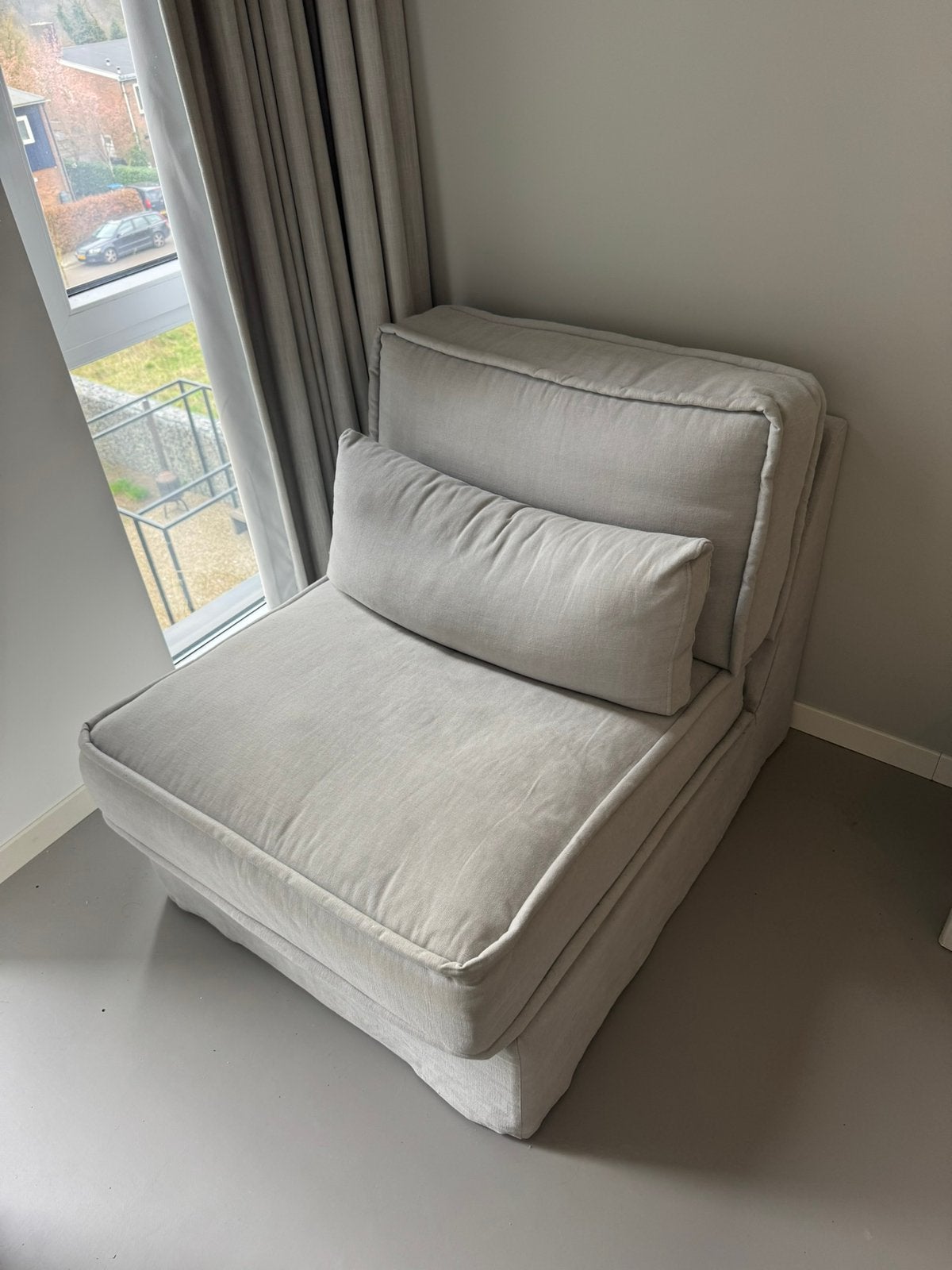Rivièra Maison loveseat lichtgrijs | zo goed als nieuw, Huis en Inrichting, Ophalen, Eenpersoons, 100 tot 125 cm, Zo goed als nieuw