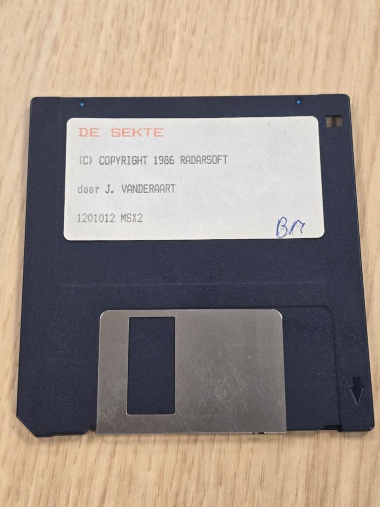 De Sekte (1986) Radarsoft MSX2 - Vintage Computer Game, 1 speler, Ophalen of Verzenden, Zo goed als nieuw, Role Playing Game (Rpg)