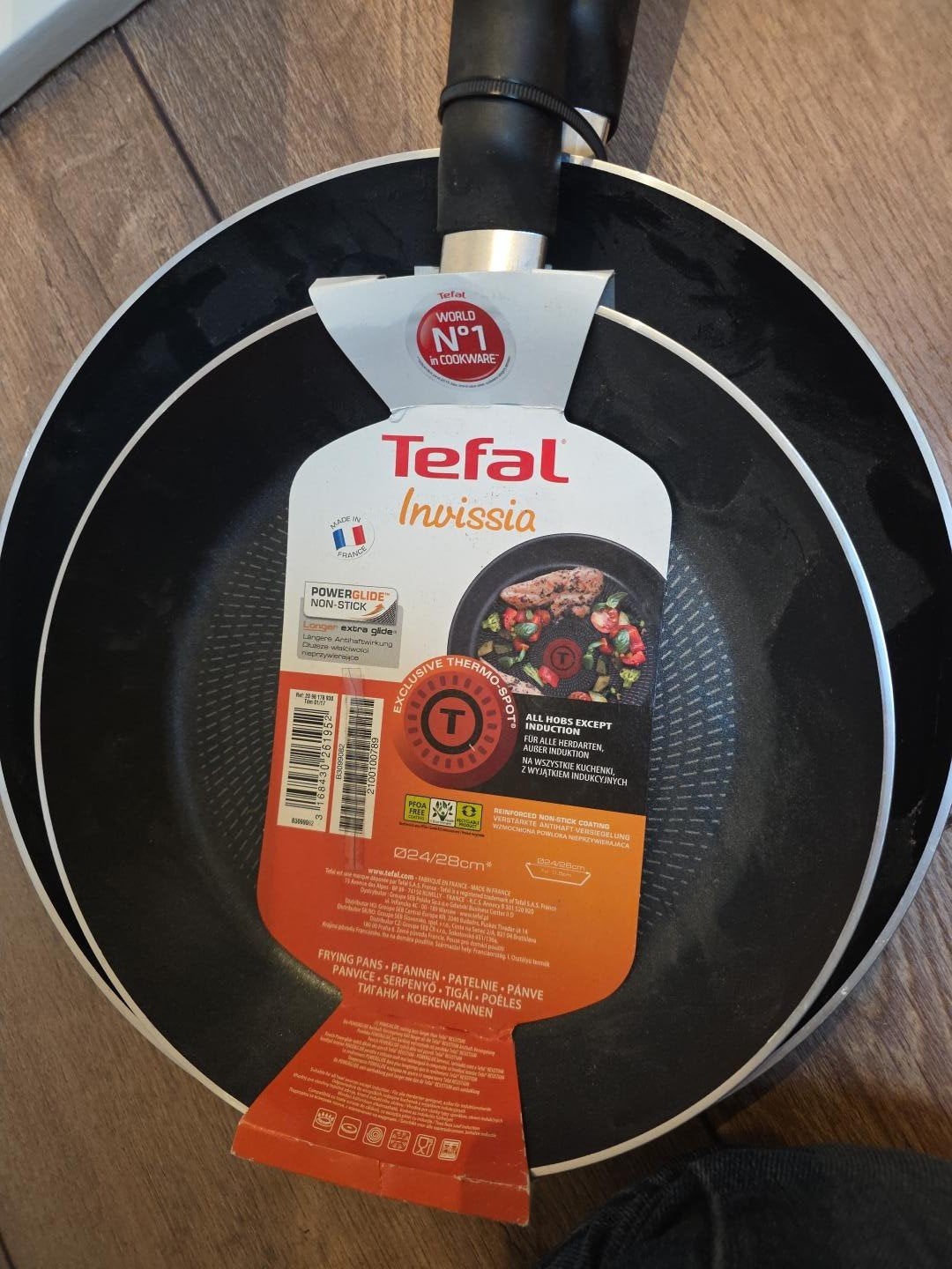 Tefal Invissia Koekenpannen 28 en 24 cm - Nieuw, Koekenpan, Tefal, Antiaanbaklaag, Ophalen of Verzenden