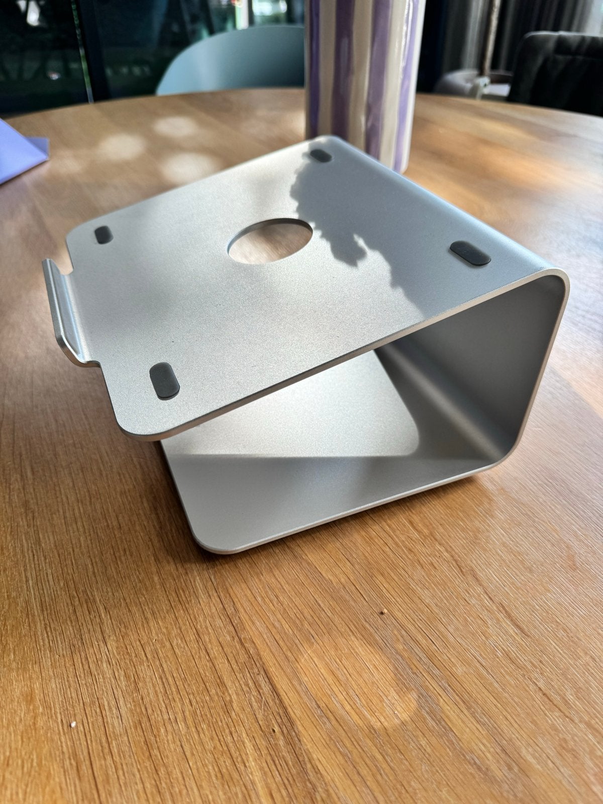 NEWSTAR Laptopstandaard - Aluminium, Ophalen of Verzenden, Zo goed als nieuw, In hoogte verstelbaar