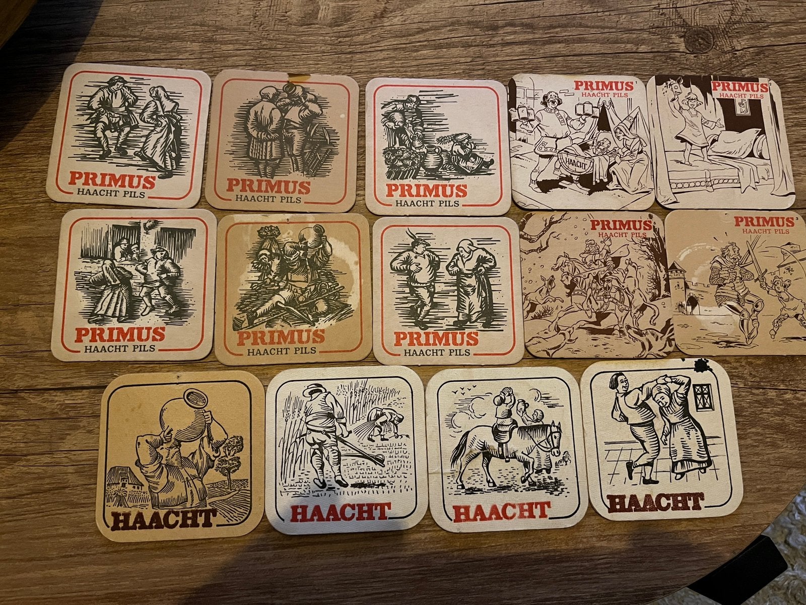 Serie bierviltjes Primus Haacht, Ophalen of Verzenden, Gebruikt, Viltje(s), Overige merken