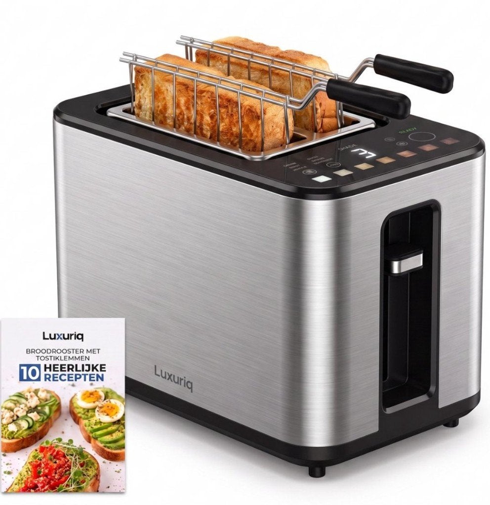 Broodrooster RVS met automatische programma's, -, Luxuriq, -, Nieuw