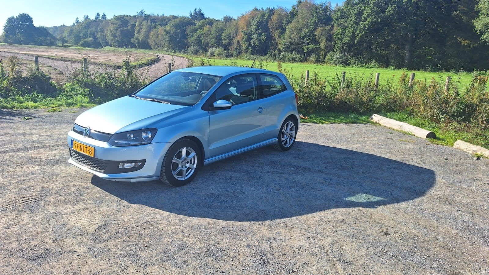 Volkswagen Polo 1.2 TDI  Bluemotion 2010 Blauw, Auto's, Voorwielaandrijving, 74 pk, 1199 cc, Origineel Nederlands