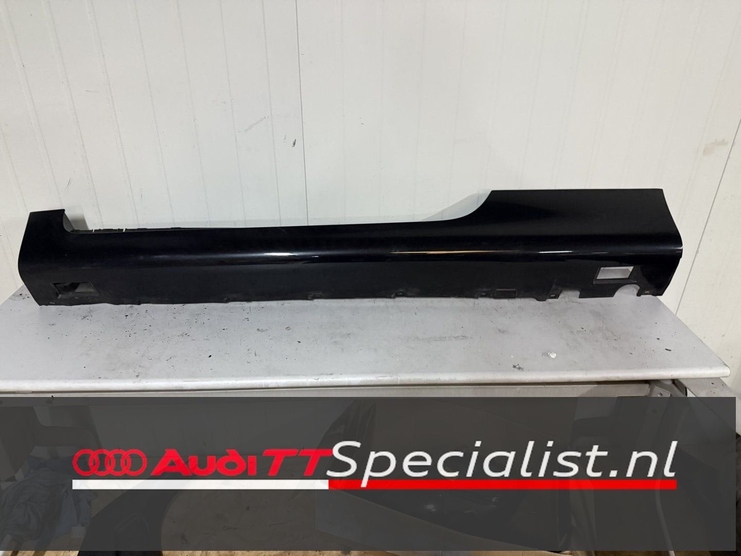 Zijskirt/Sideskirt zwart LZ9Y links Audi TT MK2 8J, Gebruikt, -, -, Links