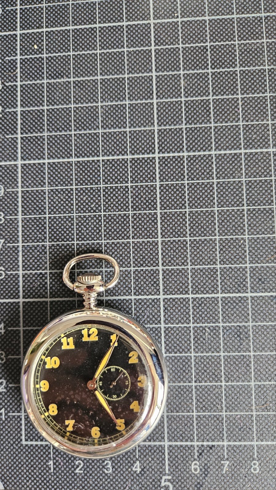 Piloten /Zakhorloge met Zwarte Wijzerplaat, Ophalen of Verzenden, Nieuw, Staal, Overige merken