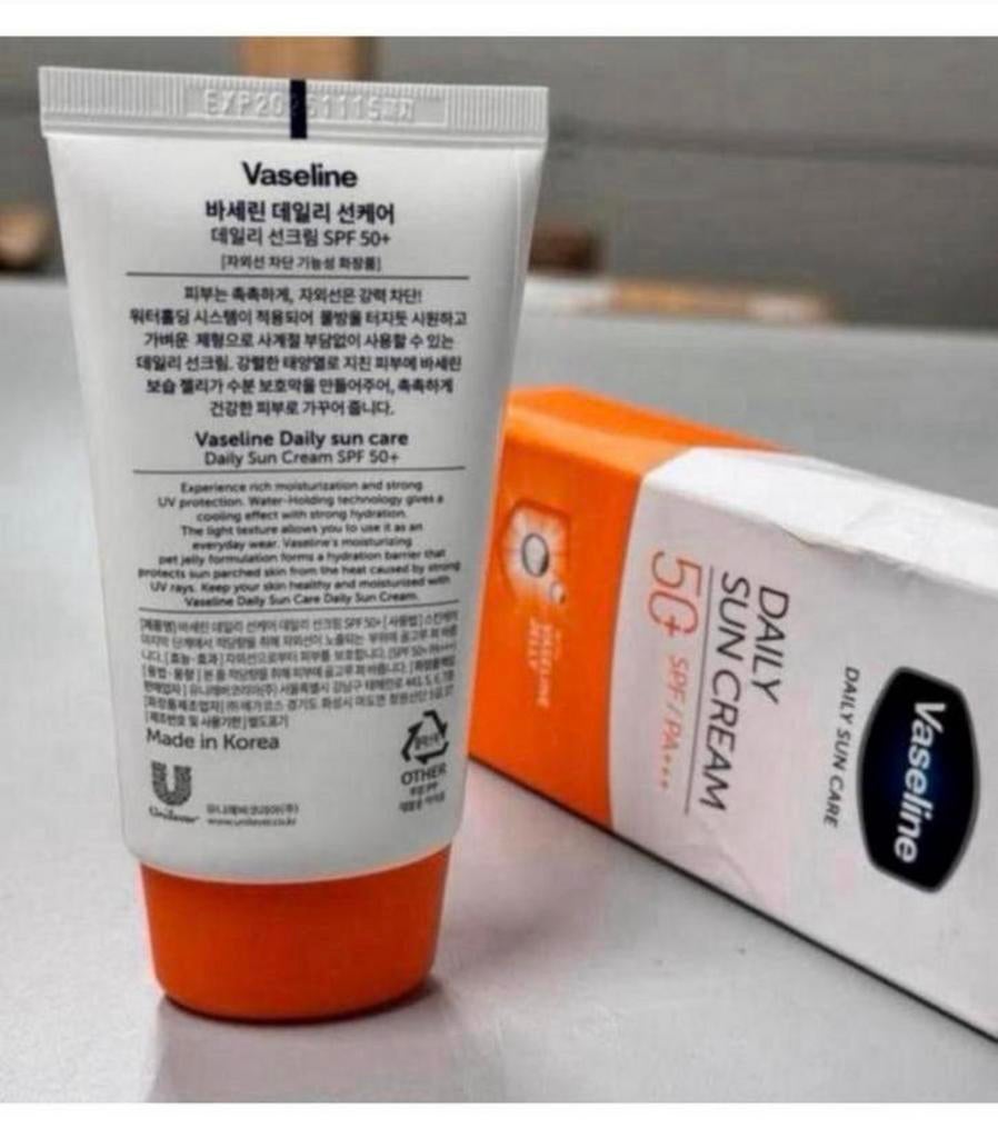 Vaseline dagelijkse zonnebrandcrème SPF 50+, PA+++ 50ml, Nieuw, Ophalen of Verzenden, H, H