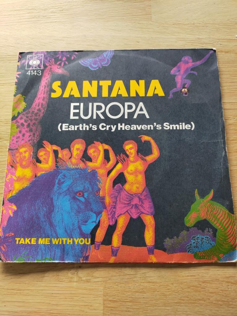 Santana , Europa, Cd's en Dvd's, Vinyl Singles, Zo goed als nieuw, Pop, Ophalen of Verzenden