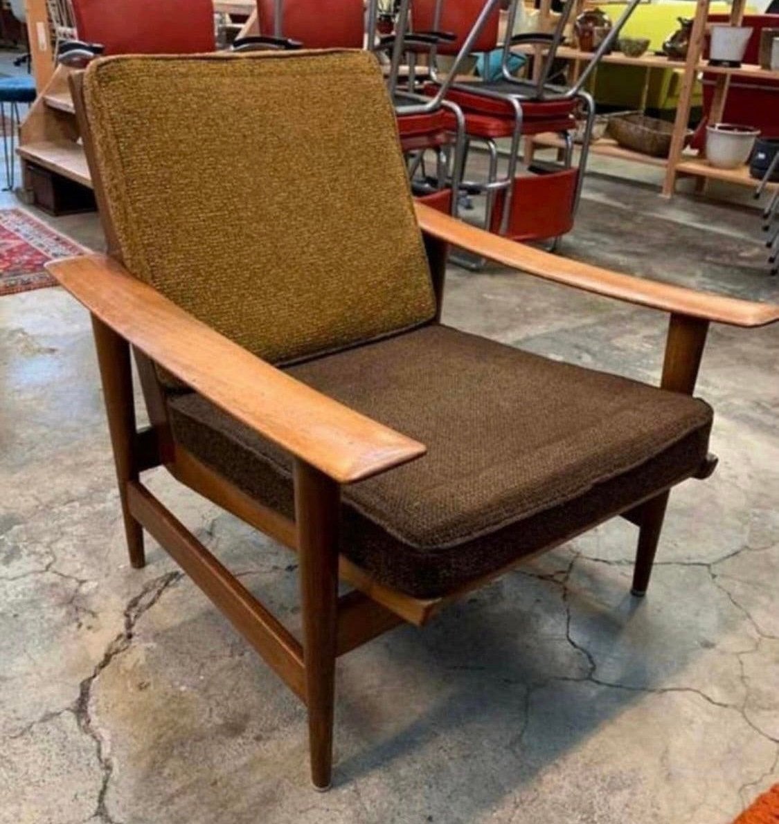 Fauteuil Deense Pastoe teakhouten fauteuiltje jaren 60., Huis en Inrichting, Ophalen of Verzenden