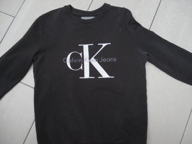 Calvin Klein herensweater longsleeve CK trui S/M vest jas, Calvin Klein, Maat 48/50 (M), Ophalen of Verzenden, Zo goed als nieuw