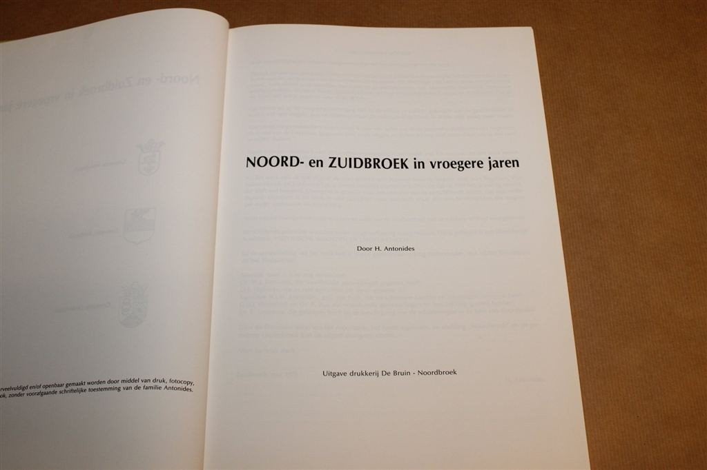 Noord- en Zuidbroek in Vroegere Jaren — Fotoboek, Ophalen of Verzenden, Gelezen