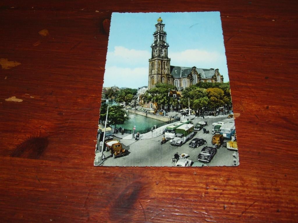 783- AMSTERDAM, WESTERTOREN - AUTO, Verzenden, 1940 tot 1960, Gelopen, Noord-Holland