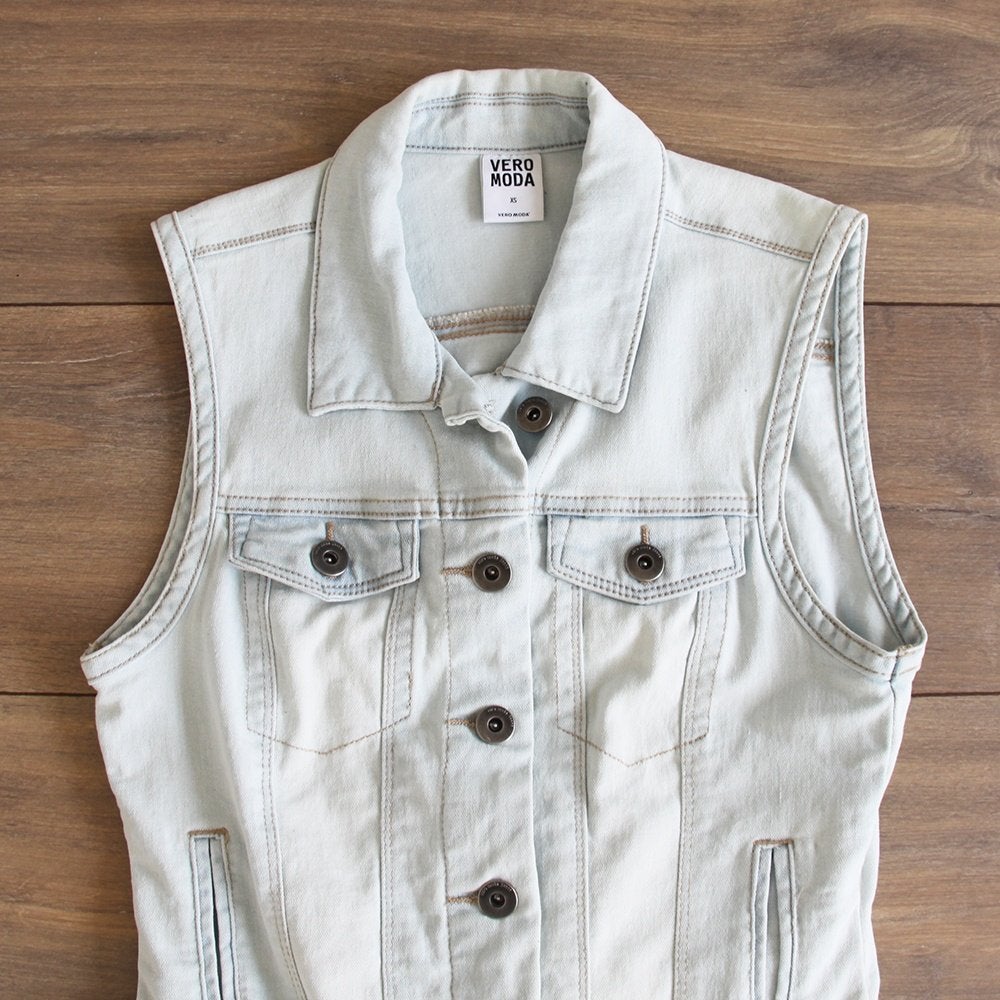 Vero Moda Spijker Hesje (XS) - 65 € 20,-, Blauw, Vero Moda, Ophalen of Verzenden, Zo goed als nieuw