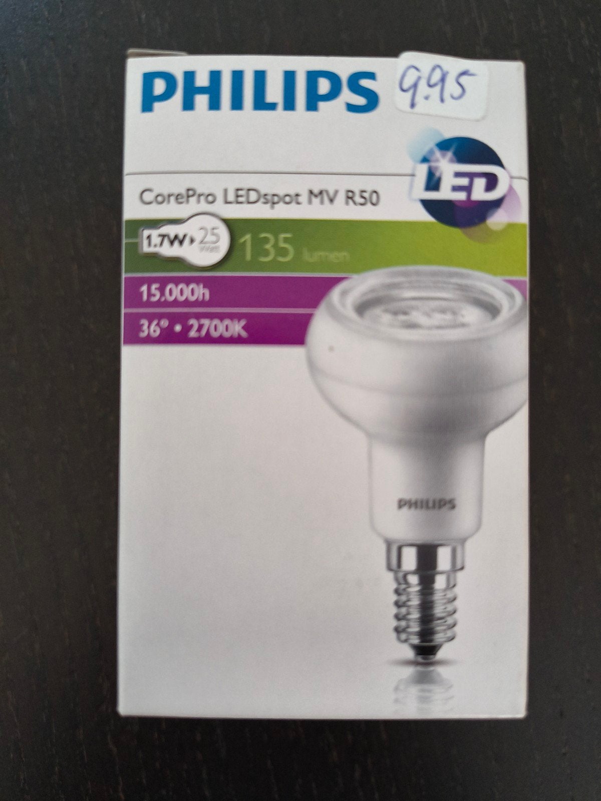 Philips LEDspot 135 lumen, Ophalen of Verzenden, Nieuw, E14 (klein), Led-lamp