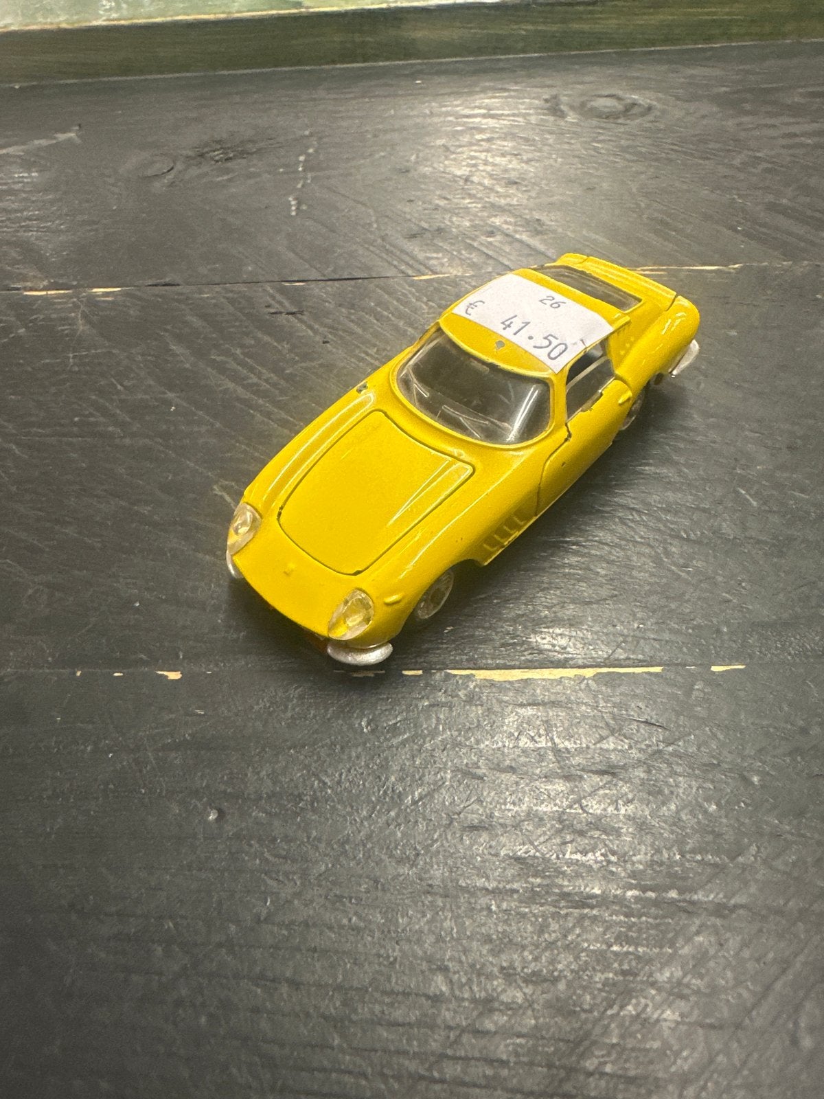 Gele vintage speelgoedauto, modelauto Norev, Ophalen, Gebruikt, Kringloopdemarktzeist, 3701 JG
