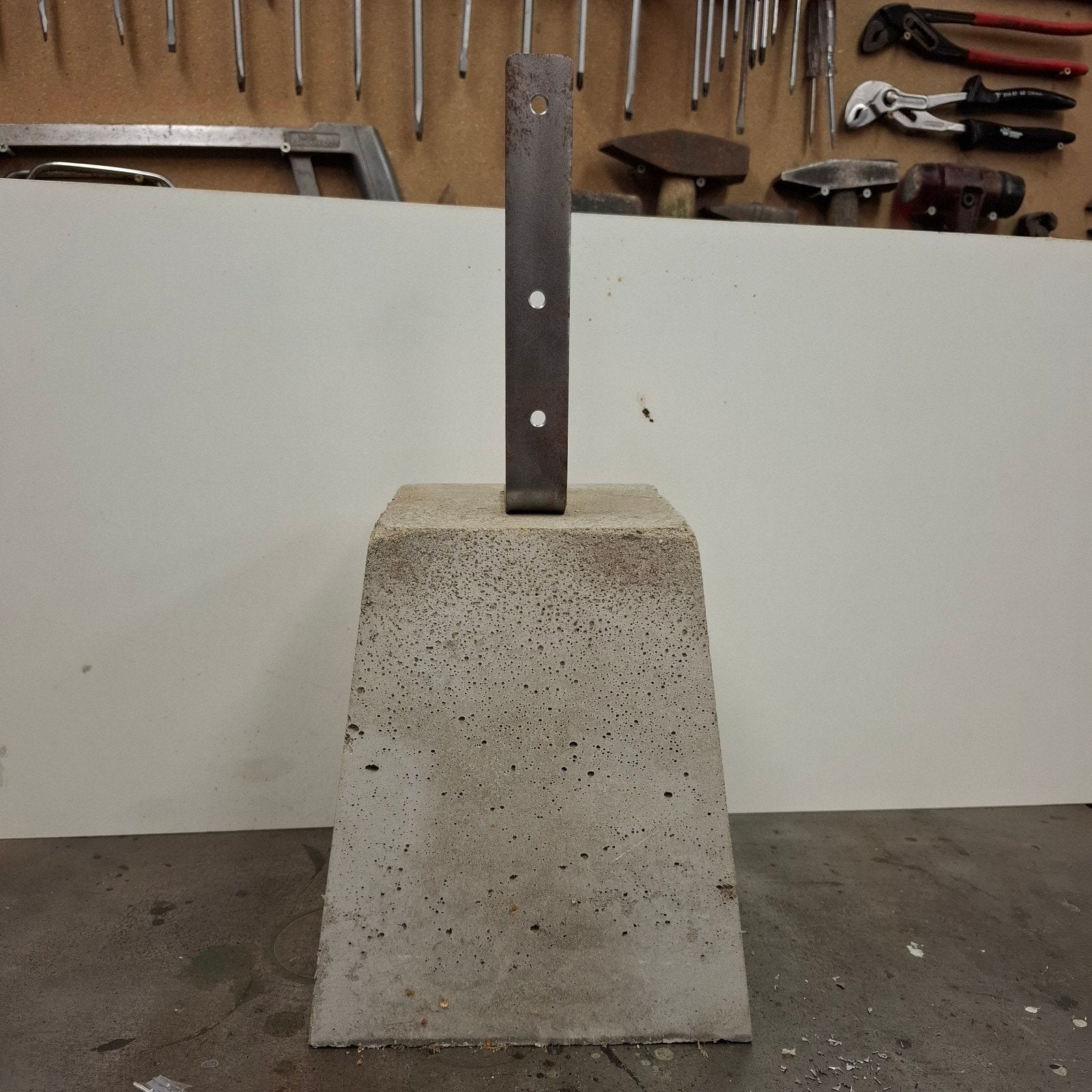 5 betonpoeren met bevestigs strip, Tuin en Terras, Ophalen