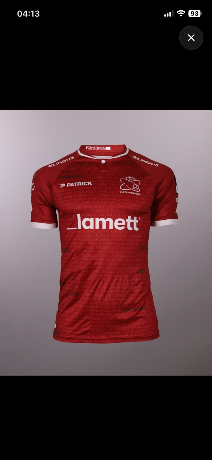 Zulte Waregem Benoit Nyssen matchworn shirt, Ophalen of Verzenden, Zo goed als nieuw, Shirt