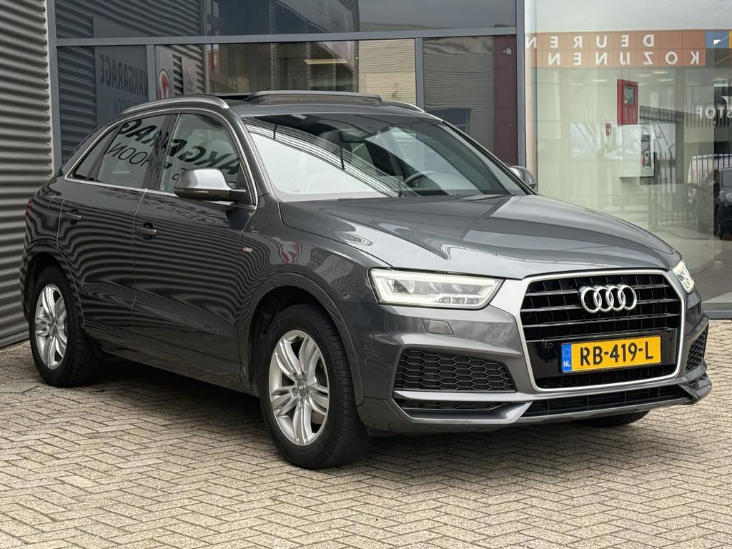 Audi Q3 1.4 TFSI CoD Sport S Line Edition 2XS-LINE,PANO,NAV/, 12 maanden, 1380 kg, 4 cilinders, SUV of Terreinwagen
