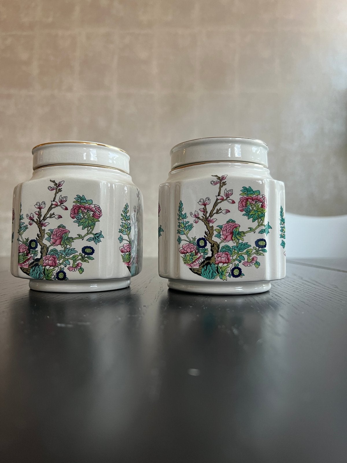 Set van 2 Sadler theebusjes met bloemmotief, Ophalen of Verzenden