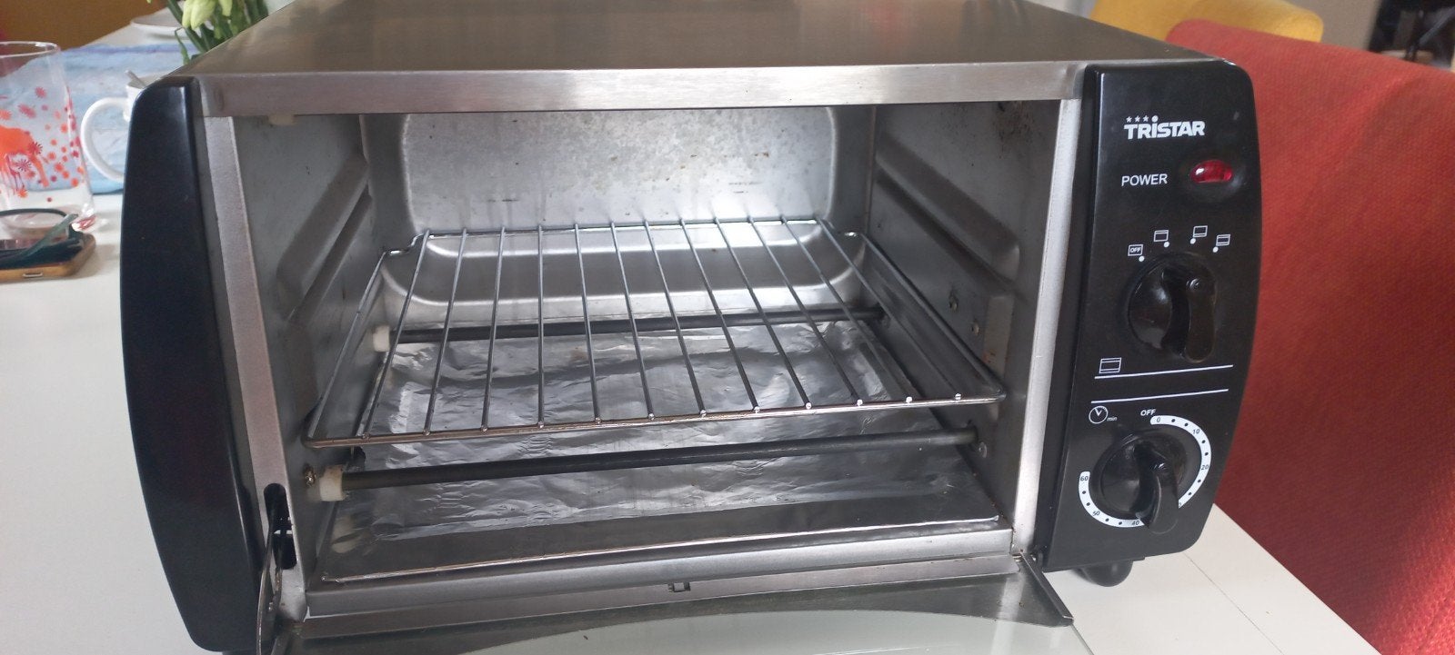 Tristar Vrijstaand Oventje 800W - Compact & Draagbaar, Witgoed en Apparatuur, Gebruikt, Ophalen of Verzenden, Vrijstaand, Mini-oven
