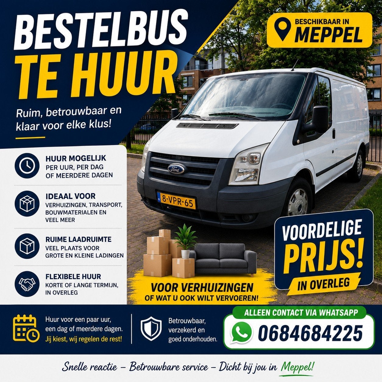 Bes te  huur, Ophalen of Verzenden