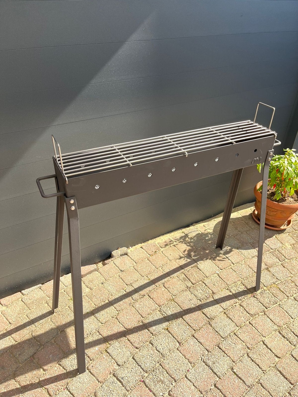 Échte Indonesische Saté houtskool Barbecue RVS ROOSTER!.!, Ophalen, Nieuw, Met accessoires