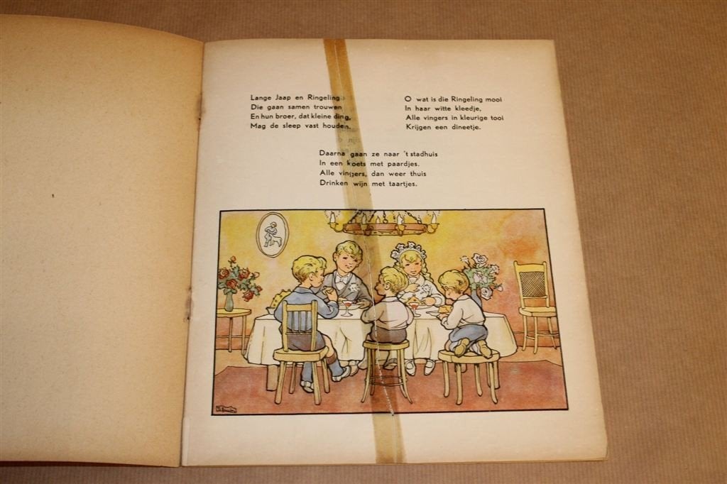 Oude Hollandse Bakerrijmen [ca. 1955] — Vintage Prentenboek, Ophalen of Verzenden, Gelezen