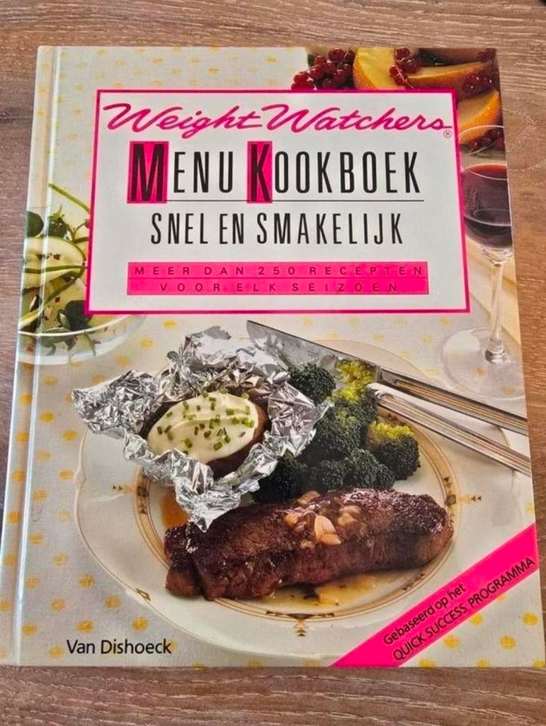 Weight watchers menu kookboek 250 recepten, Overige typen, Weight Watchers, Ophalen of Verzenden, Zo goed als nieuw