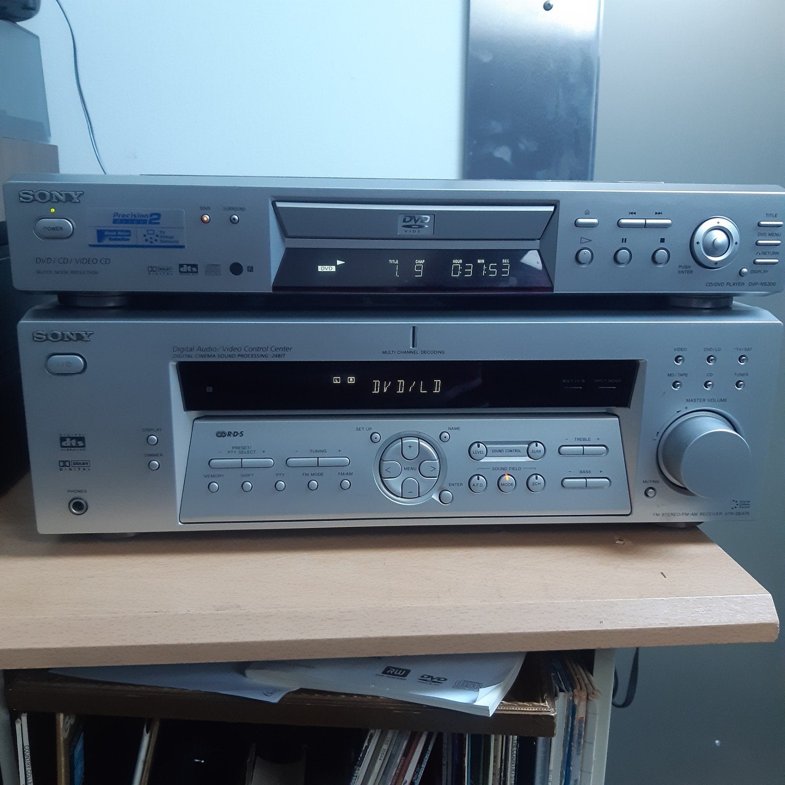 Sony DVP-NS300 DVD/CD-speler met STR-DE475 receiver, Audio, Tv en Foto, Dvd-spelers, Ophalen, Gebruikt, Dvd-speler, Sony
