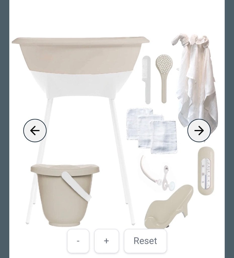 Luma baby badset beige, Kinderen en Baby's, Ophalen, Zo goed als nieuw, Badje
