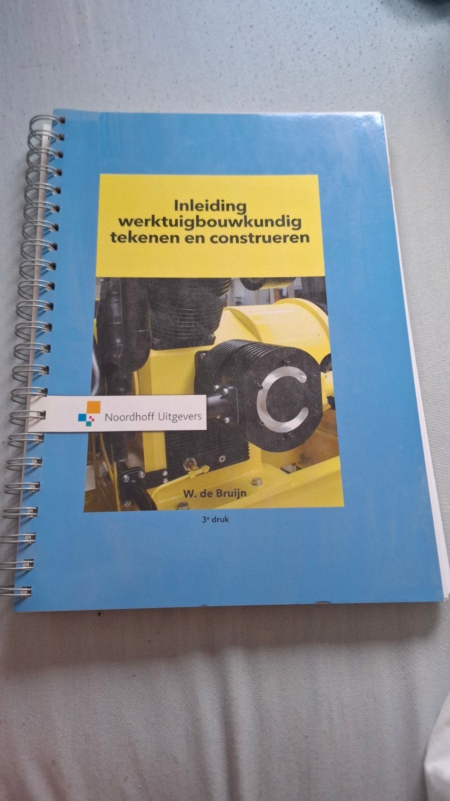 Inleiding werktuigbouwkundig tekenen en construeren, Boeken, Ophalen, Wiebe de Bruijn, Zo goed als nieuw, Bouwkunde