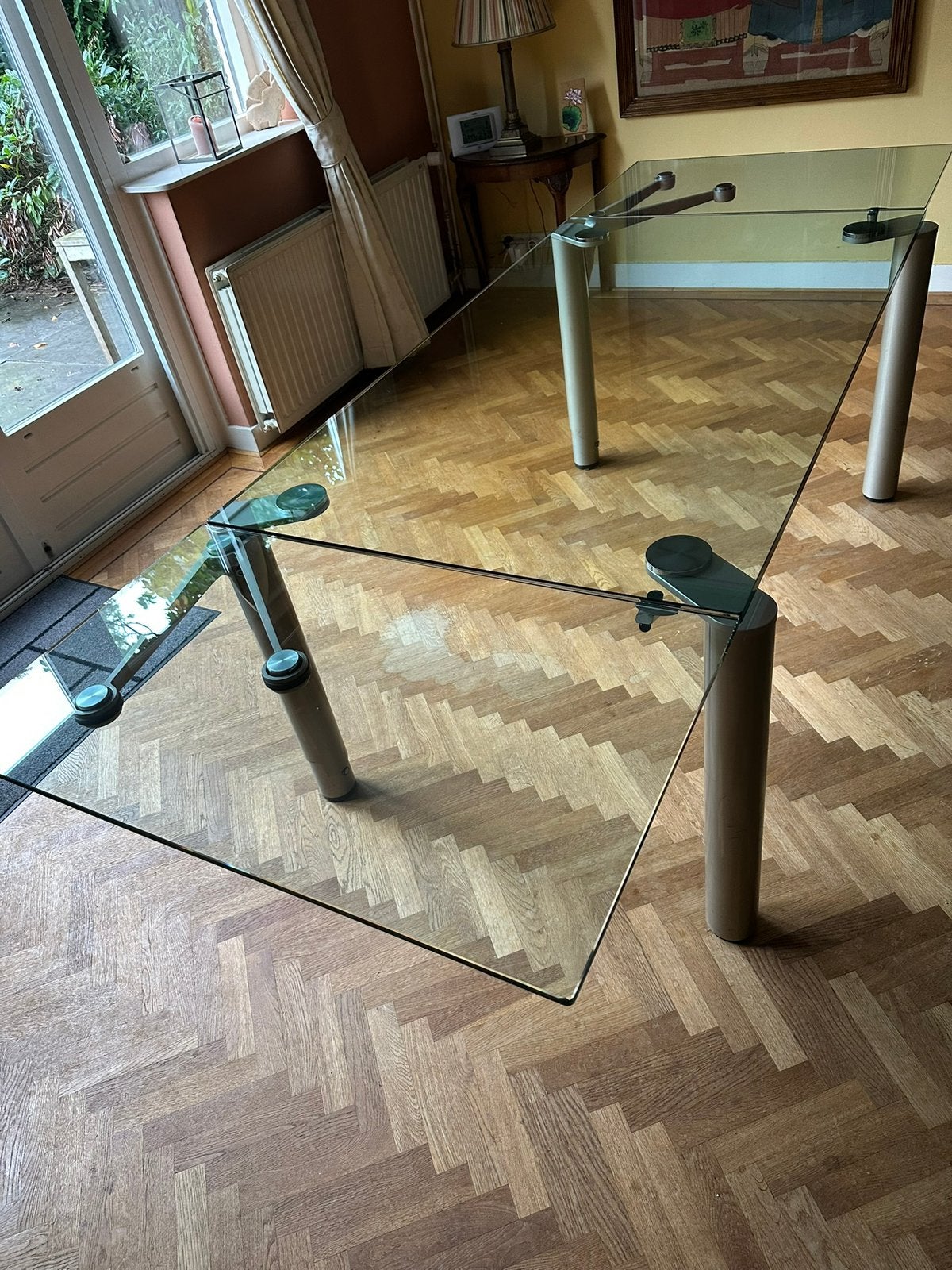 Design glazen tafel, Ophalen, 50 – 75, Gebruikt, Design
