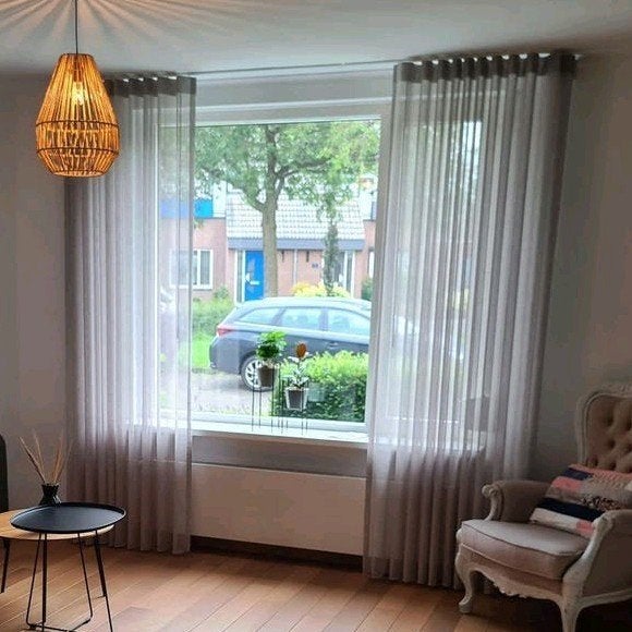 Gordijnen, in between, waveplooi, Ophalen