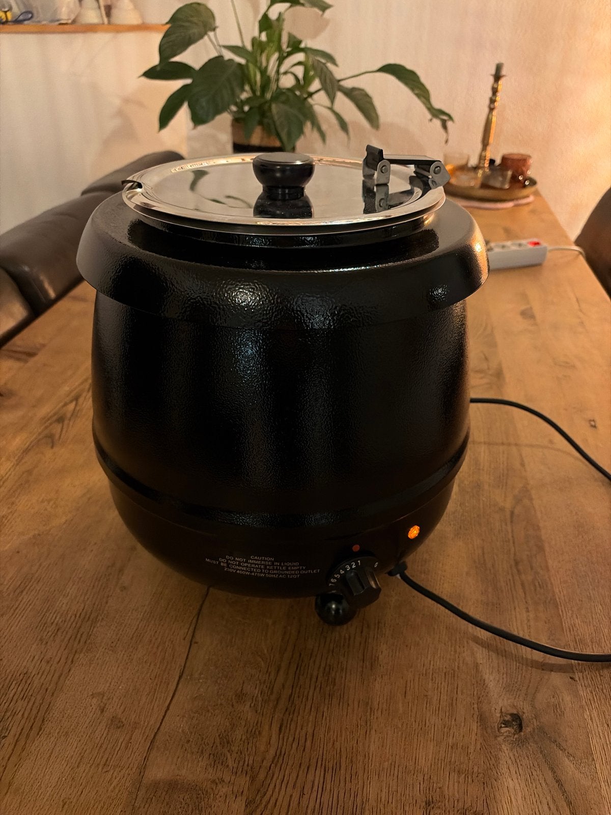 Soepketel "Bistro" 10L - Zwart, Huis en Inrichting, Ophalen of Verzenden, Zo goed als nieuw