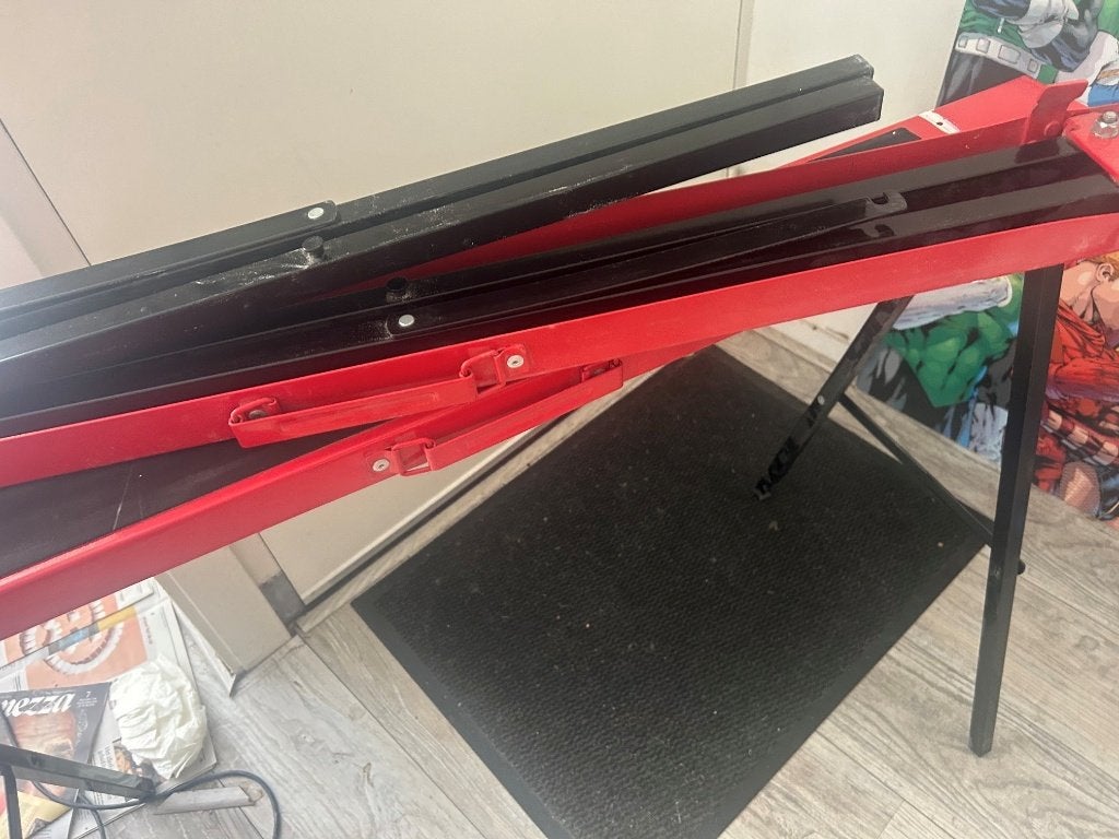 inklapbare SCHRAAG - staal - met antislip strook 2 stuks, Ophalen, Gebruikt, 70 tot 120 cm, Inklapbaar