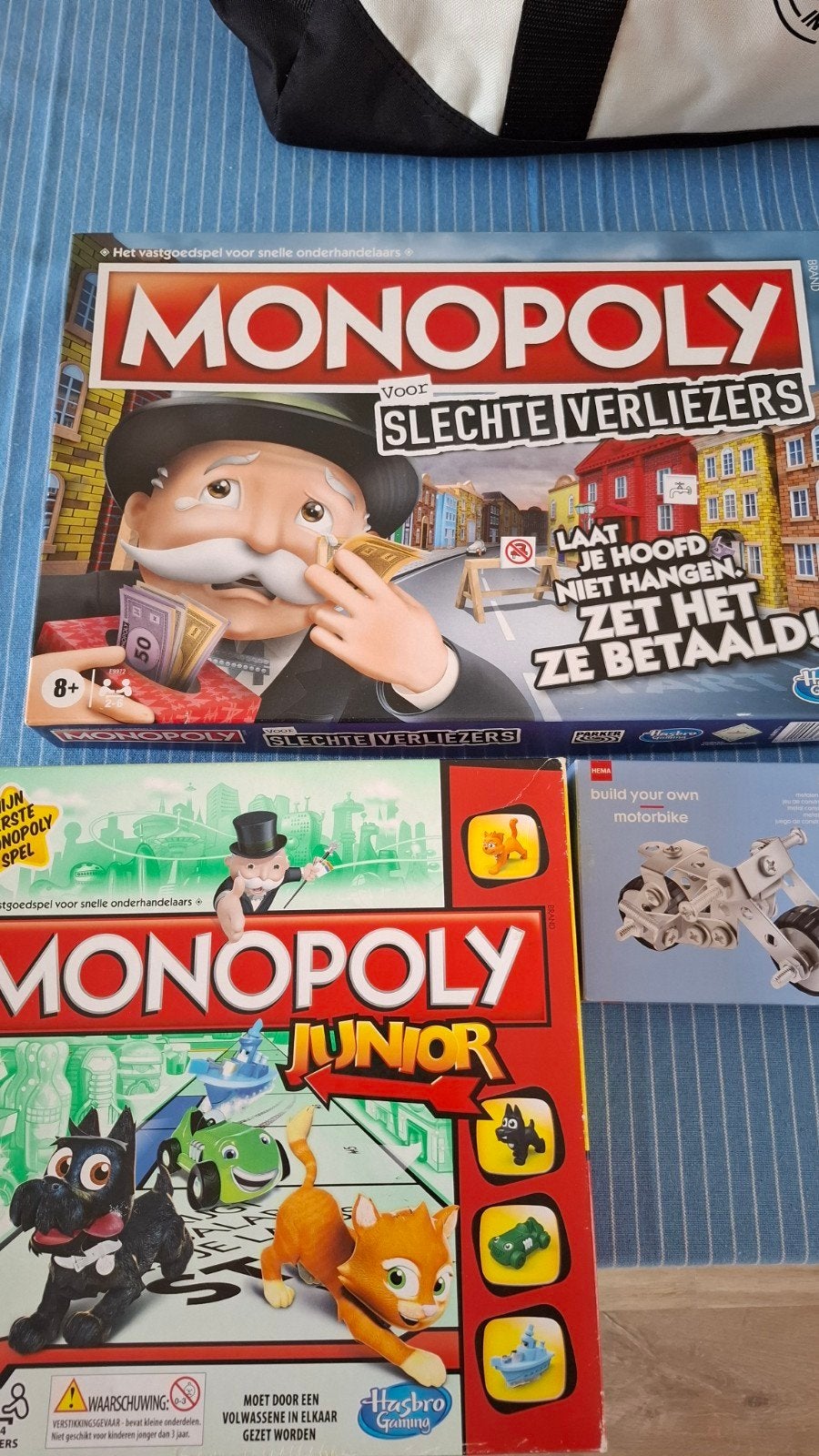 Monopoly voor Slechte Verliezers & Monopoly Junior, Vijf spelers of meer, Ophalen, Gebruikt, Hasbro Gaming