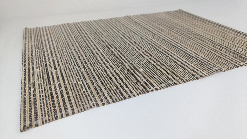 Rasteli bamboo placemat zwart, Verzenden, Placemat, Natuurlijk materiaal, Zwart