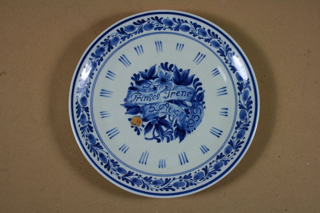Porceleyne Fles bordje Irene 1939, --, Overige typen, Ophalen of Verzenden, Zo goed als nieuw