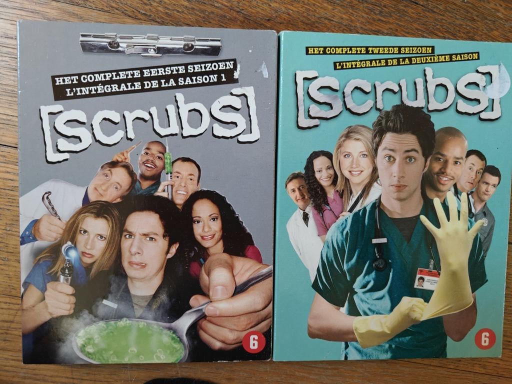 Scrubs Seizoen 1 & 2 DVD Boxset - Komedie Serie, Cd's en Dvd's, Dvd's | Tv en Series, Gebruikt, Boxset, Ophalen of Verzenden, Komedie