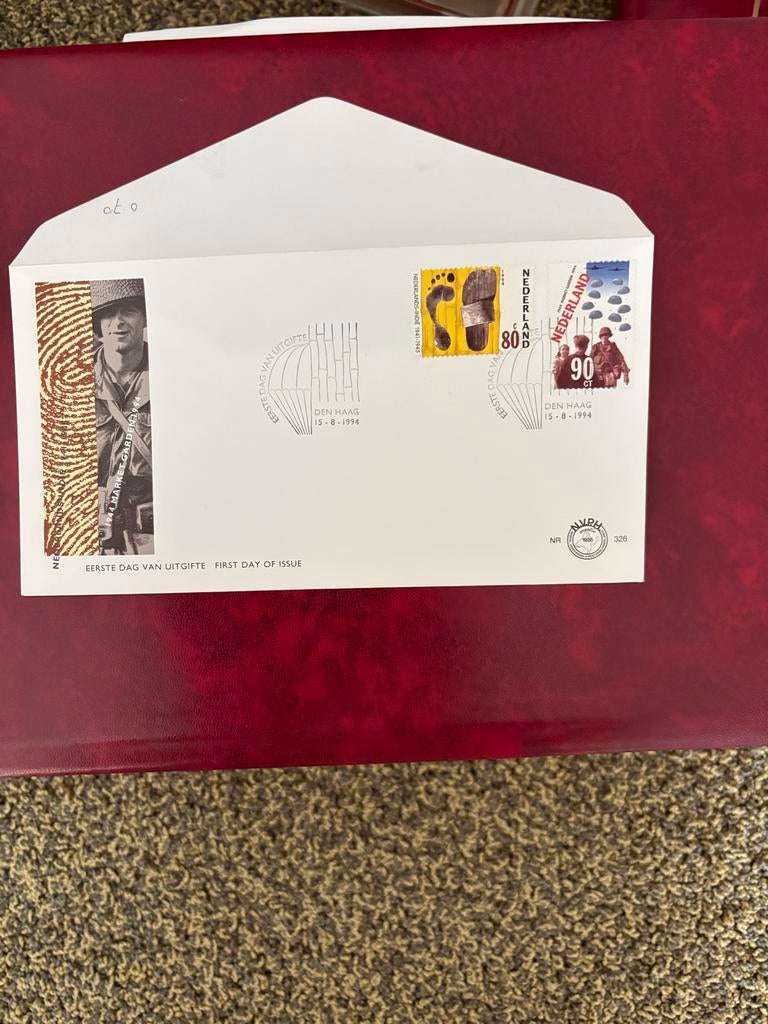 Eerste Dag Uitgifte Nederland 1994 - Market Garden & Nederla, Ophalen of Verzenden, Onbeschreven, Nederland