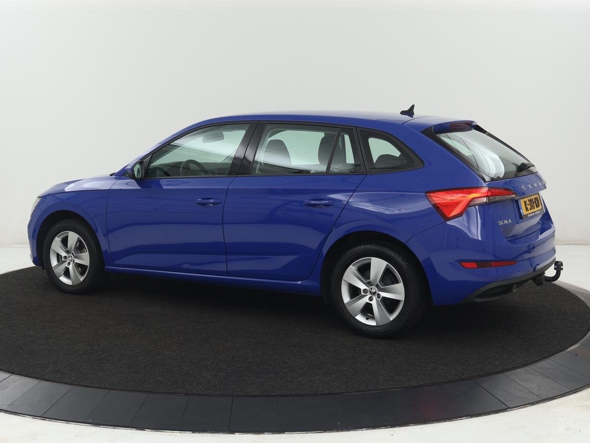 Skoda Scala 1.0 TSI Ambition | Automaat | Trekhaak | Carplay, Auto's, Skoda, Gebruikt, Euro 6, Blauw, 620 kg
