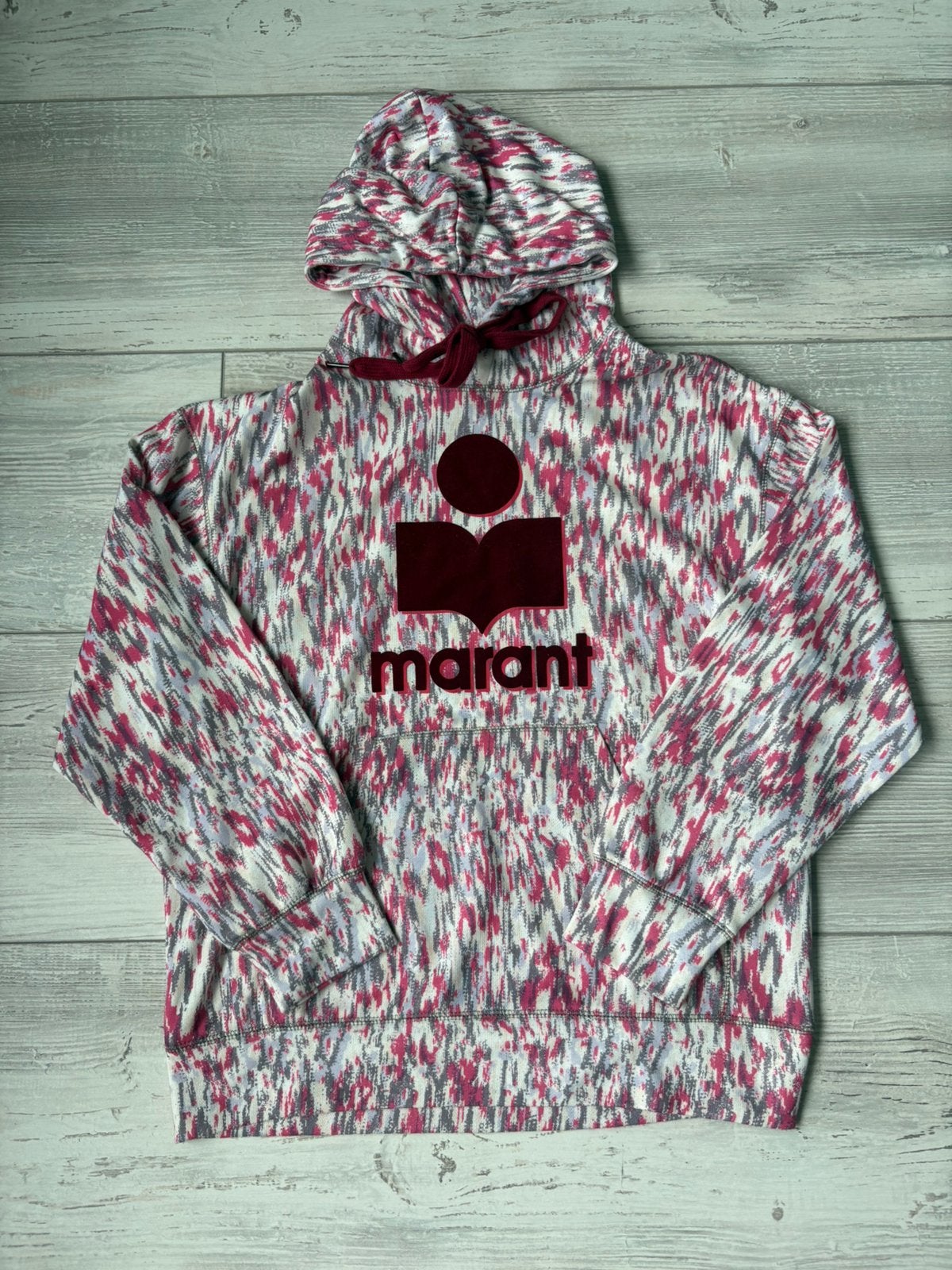 Isabel marant trui hoodie print roze maat 34/36, Ophalen of Verzenden, Zo goed als nieuw, Maat 34 (XS) of kleiner, Roze