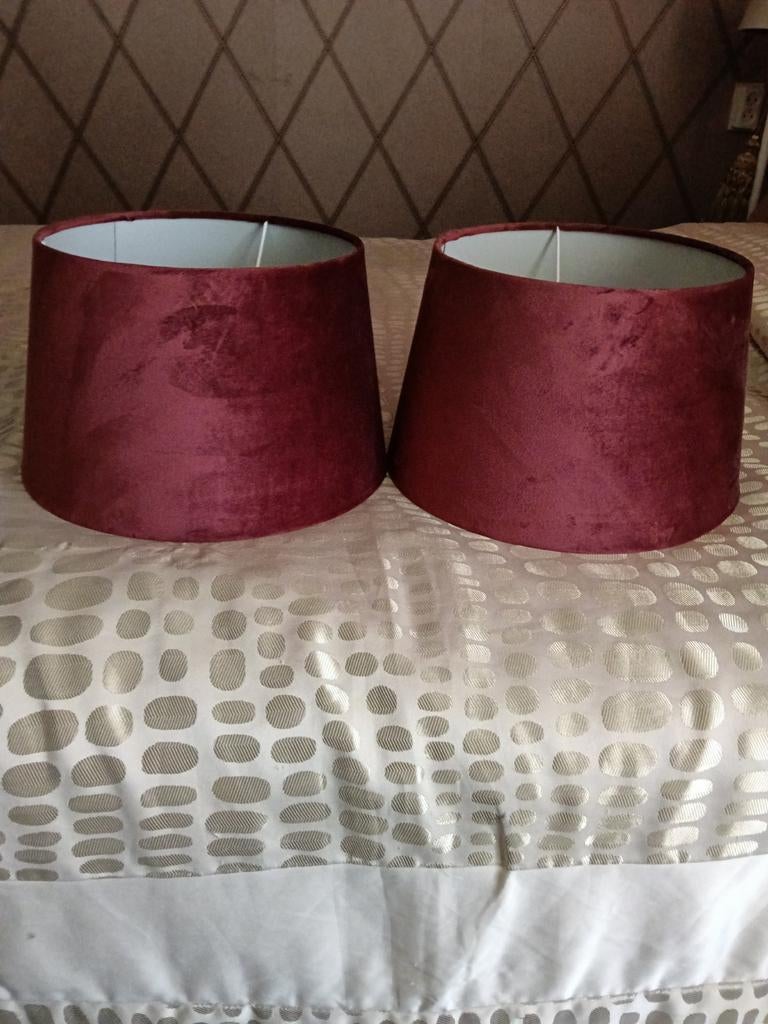 Nieuwe Rode Wijnkleur Kappen - 30 cm, Huis en Inrichting, Lampen | Lampenkappen, 25 tot 50 cm, Rond, Nieuw, Ophalen of Verzenden