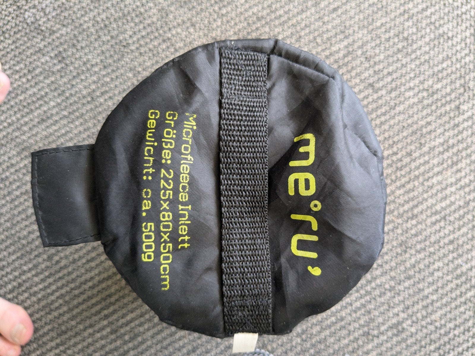Meru microfleece liner slaapzak, Ophalen