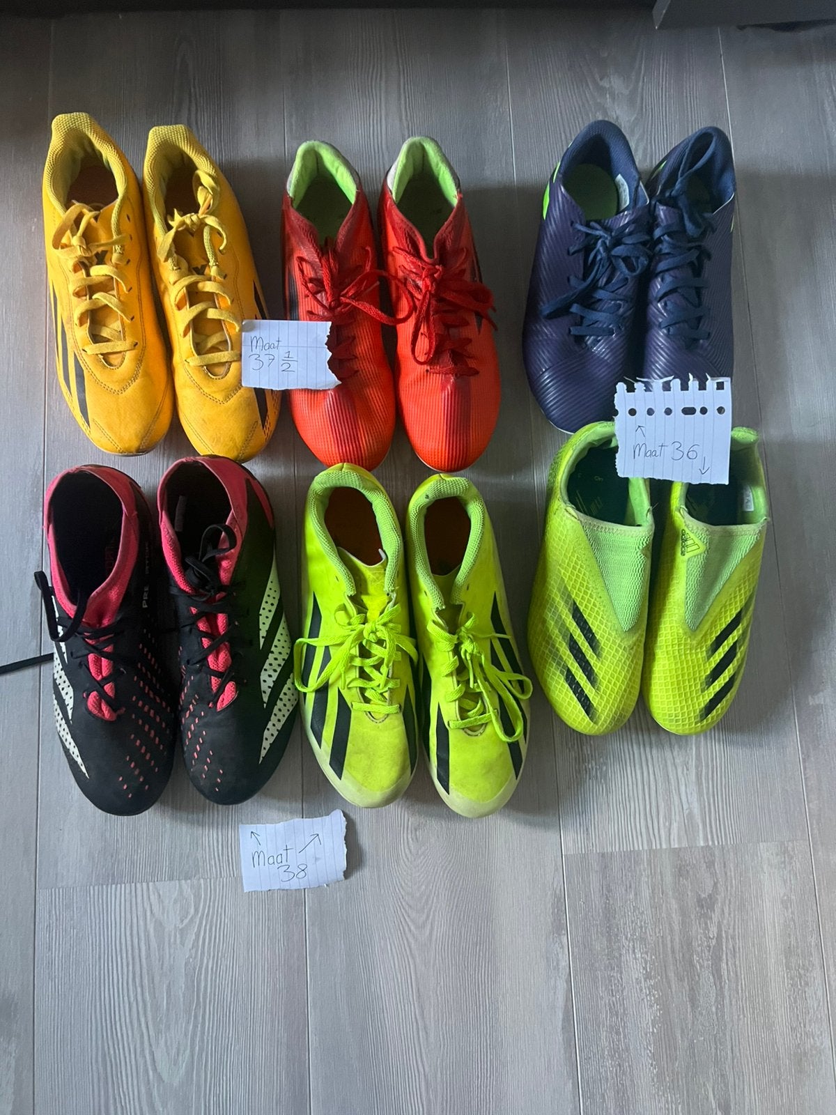 voetbalschoenen maat 36, 37 1/2, 38. Los te koop, Sport en Fitness, Maat M, Ophalen, Zo goed als nieuw, Schoenen