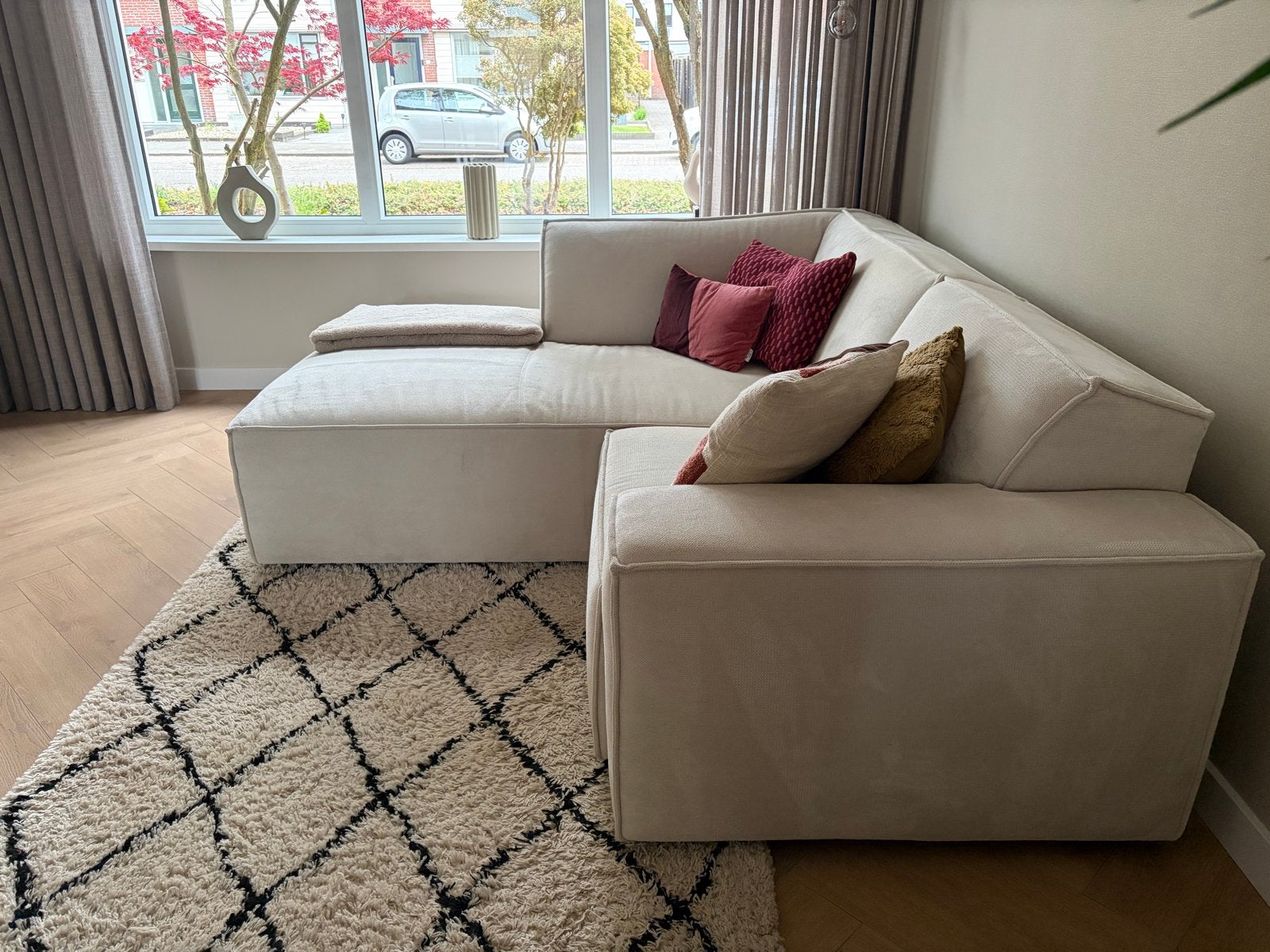 Elementen bank beige, Huis en Inrichting, Banken | Bankstellen, Ophalen, Vierpersoons of meer, Stof